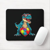 Dinosaurier Autismus Bewusstsein Puzzle Stücke Jun Mousepad (Mit Mouse)