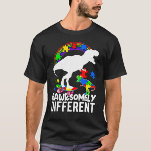Dinosaurier Autismus Bewusstseinsfrage Rätsel ziem T-Shirt