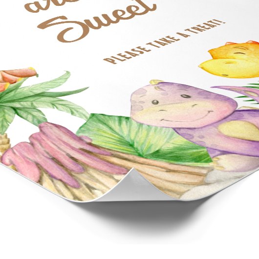 Dinosaurier Babies sind süß Poster (Ecke)