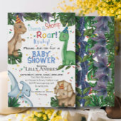 Dinosaurier Baby Shower Party | Stomp Chomp Roar! Einladung
