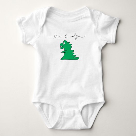 Dinosaurier Baby Strampler (Vorderseite)