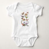 Dinosaurier-Babybodysuit Baby Strampler (Vorderseite)