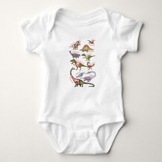 Dinosaurier-Babybodysuit Baby Strampler (Vorderseite)