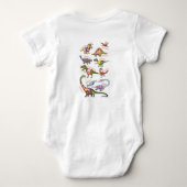 Dinosaurier-Babybodysuit Baby Strampler (Rückseite)