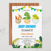 Dinosaurier-Babydusche Dankeskarte (Vorne/Hinten)