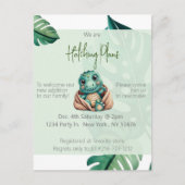 Dinosaurier Babydusche Postkarte (Vorderseite)