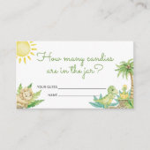 Dinosaurier Babydusche schätzt wie viele Kanadier Begleitkarte (Vorderseite)