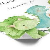 Dinosaurier Babydusche schätzt wie viele Kanadier Poster (Ecke)