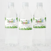 Dinosaurier-Babydusche Wasserflasche-Etikett Wasserflaschenetikett (Flaschen)