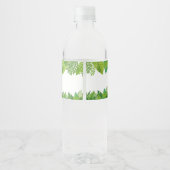 Dinosaurier-Babydusche Wasserflasche-Etikett Wasserflaschenetikett (Rückseite)