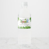 Dinosaurier-Babydusche Wasserflasche-Etikett Wasserflaschenetikett (Vorderseite)