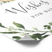 Dinosaurier Babydusche wünscht Babysignatur Poster (Ecke)