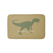Dinosaurier-Bad-Matte T-Rex Silhouette-Camouflage Badematte (Vorderseite)