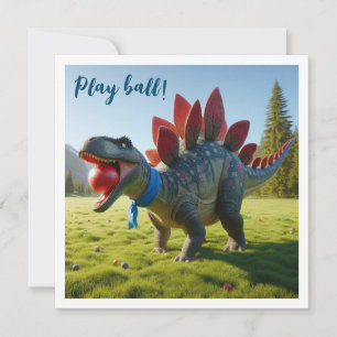 Dinosaurier Ball spielen, stegosaurus Geburtstag e Einladung