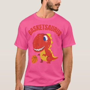Dinosaurier Basketball spielen T-Shirt