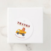 Dinosaurier Bau Crew Geburtstagsparty Geschenkanhänger (Beispiel)