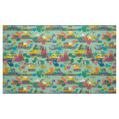 Dinosaurier Bau Kinder Niedliches Muster Stoff (Fat Quarter (45,7 x 55,9 cm))