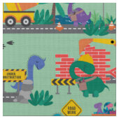 Dinosaurier Bau Kinder Niedliches Muster Stoff (Nahaufnahme)