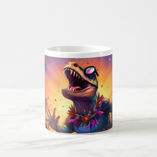 Dinosaurier, Beängstigend und Niedlich, Version 12 Kaffeetasse (Mittel)