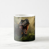 Dinosaurier, Beängstigend und Niedlich, Version 1 Kaffeetasse (Mittel)