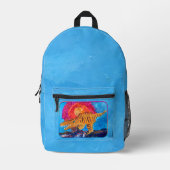 Dinosaurier Bedruckter Rucksack (Vorderseite)