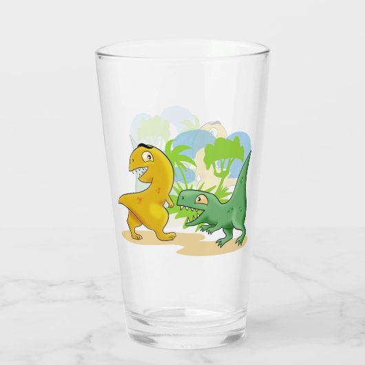 Dinosaurier bei Play Glas (Rückseite)