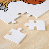 Dinosaurier beim Sport mit Basketball Puzzle (Seite)