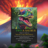 Dinosaurier bereiten sich auf eine ROAR-Einladung Einladung