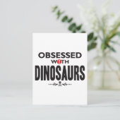 Dinosaurier besessen postkarte (Stehend Vorderseite)