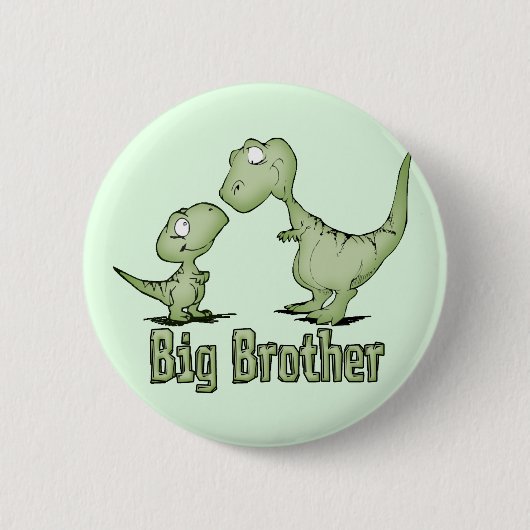Dinosaurier Big Brother Button (Vorderseite)