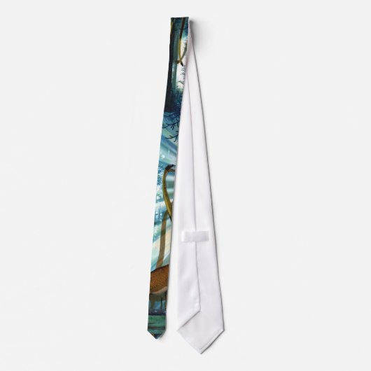 Dinosaurier-bildhafte Krawatte Omeisaurus Gregory (Rückseite)