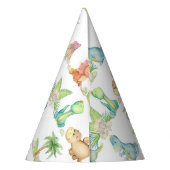 Dinosaurier Birthday Party Baby Shower Partyhütchen (Rückseite)