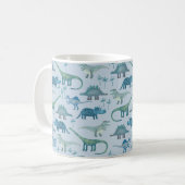 Dinosaurier Blue Kaffeetasse (Vorderseite Links)
