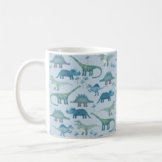 Dinosaurier Blue Kaffeetasse (Links)