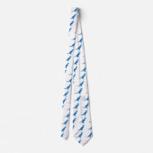 Dinosaurier Blue Krawatte (Rückseite)