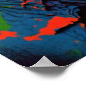 Dinosaurier Blue T Rex Rosa und Dschungelgrün Kind Poster (Ecke)