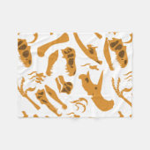 Dinosaurier Bones Fleecedecke (Vorderseite (Horizontal))