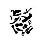 Dinosaurier Bones Gummistempel (Prägung)