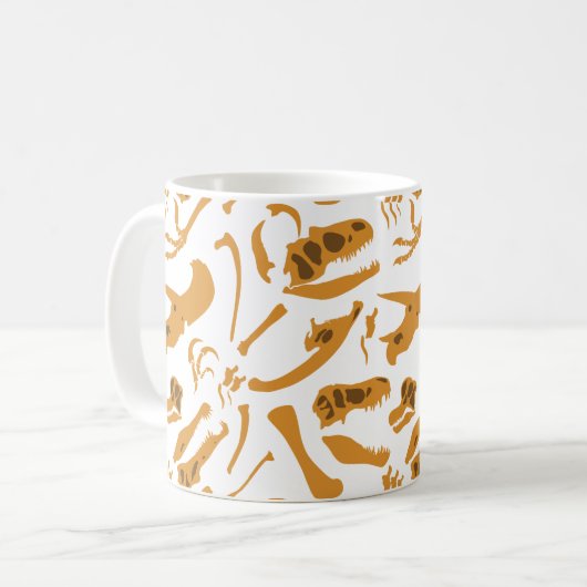 Dinosaurier Bones Kaffeetasse (Vorderseite Links)