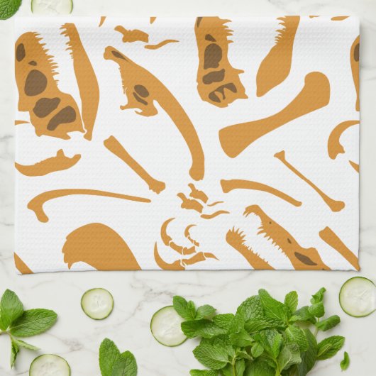 Dinosaurier Bones Küchentuch (Gefaltet)
