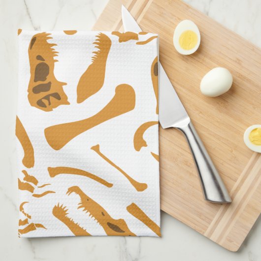 Dinosaurier Bones Küchentuch (Viertel Falte)