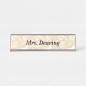 Dinosaurier Bones Schreibtischnamensplakette (Vorderseite )