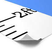 Dinosaurier Boy Dino Growth Chart Personalisiert Poster (Ecke)