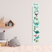 Dinosaurier Boy Dino Growth Chart Personalisiert Poster