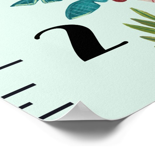 Dinosaurier Boy Dino Growth Chart Personalisiert Poster (Ecke)