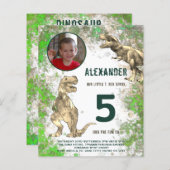 Dinosaurier Boys Birthday Party Foto (Vorne/Hinten)