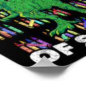 Dinosaurier Boys Girls Kinder Student T Rex 100 Ta Poster (Ecke)