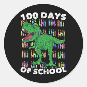Dinosaurier Boys Girls Kinder Student T Rex 100 Ta Runder Aufkleber