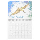 Dinosaurier Boys personalisiert Kalender (Mär 2027)
