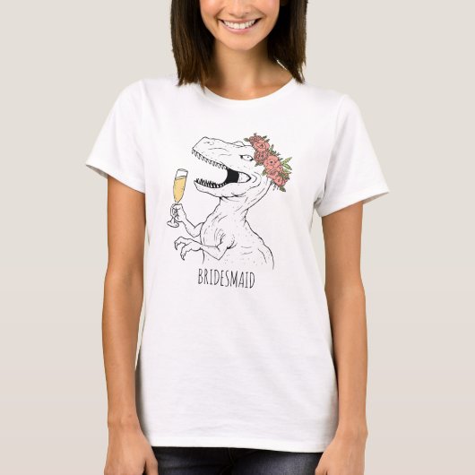 Dinosaurier Brautparty T-Shirt (Vorderseite)